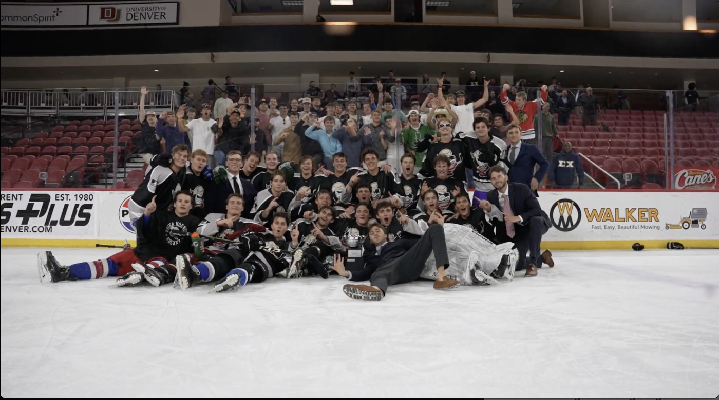 Brothers celebrating at the Derby Days Faceoff